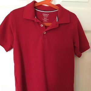 Two French Toast Polos (one red and one white)